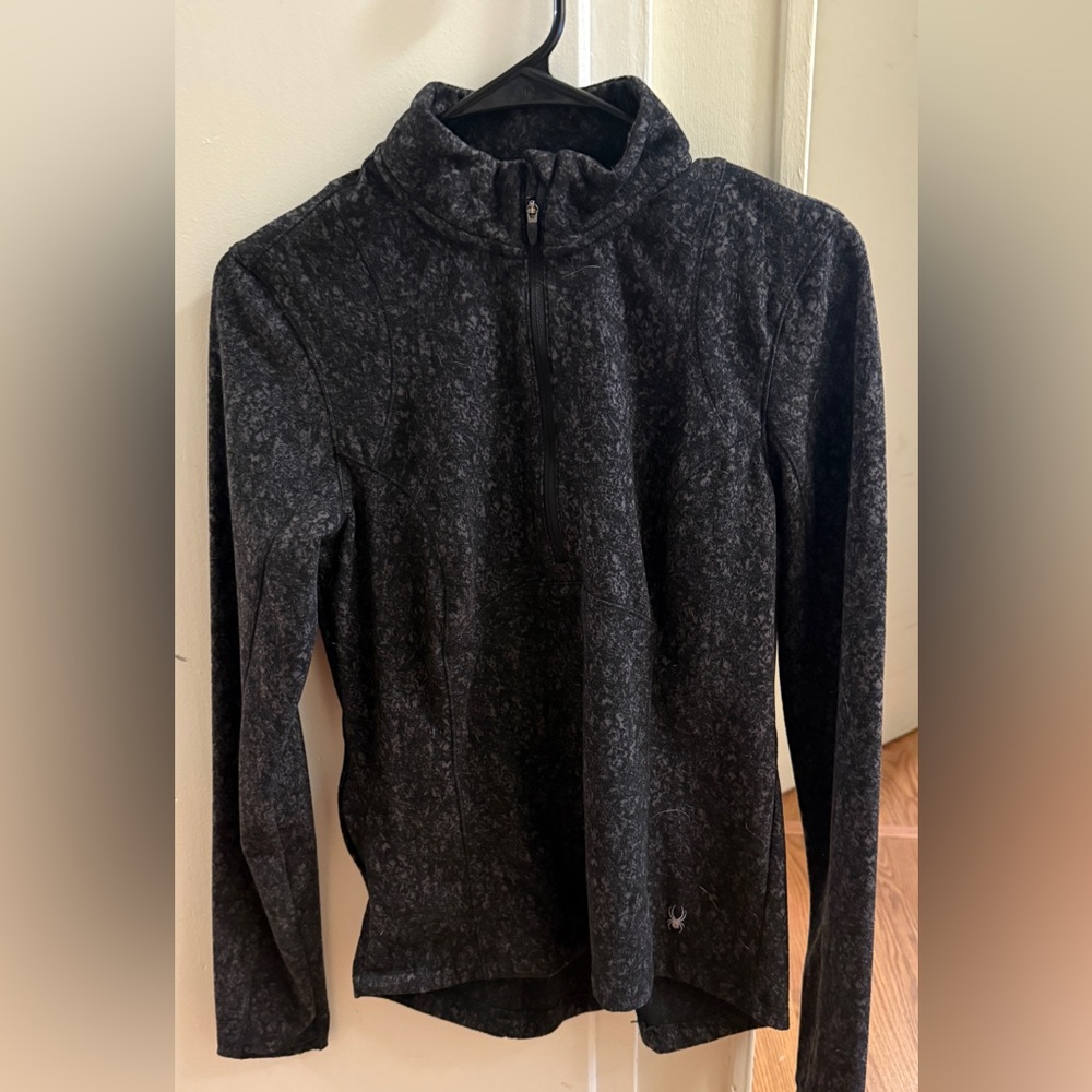Spyder Womens Charcoal Zip-Up Sweater (Never Worn)